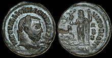 Licinius I. AD 308-324. Æ Follis 20mm, 4.05 g. Alexandria