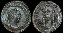 Valerian I. AD 253-260. Antoninianus 20mm, 4.07 g. Samosata