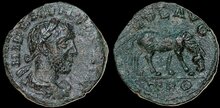 Troas, Alexandria. Valerian I. AD 253-260. Æ 21mm, 4.02 g. Horse