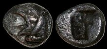 Ionia, Phokaia. Circa 521-478 BC. AR Hemiobol 7mm, 0.34 g. Griffin