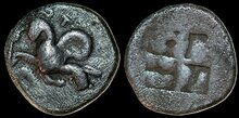 Ionia, Teos. Circa 450-425 BC. AR Trihemiobol 12mm, 1.24 g. Griffin