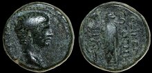 Phrygia, Laodikeia ad Lycum, Augustus. 27 BC-AD 14. Æ 16mm 3.52 g. Zeus