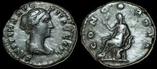 Faustina Junior. Augusta, AD 147-175. AR Denarius 17mm, 3.32 g. Rome