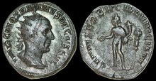 Trajan Decius. AD 249-251. AR Antoninianus 22mm, 5.24 g. Rome