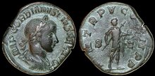 Gordian III. AD 238-244. Æ Sestertius 30mm, 14.82 g. Rome