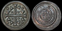 Hungary. Anonymous (Istvan II). 1116-1131. Denar. Huszár 76