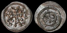 Hungary. Anonymous (Bela II). 1131-1141. Denar. Huszár 89