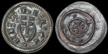 Hungary. Bela II. 1131-1141. Denar. Huszár 50