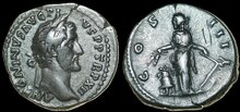 Antoninus Pius. AD 138-161. AR Denarius 19mm, 3.19 g. Rome Annona