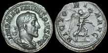 Maximinus I. AD 235-238. AR Denarius 19mm, 3.56 g. Rome Victory