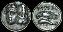 Moesia, Istros. 4th Century BC. AR Drachm, 18mm, 5.31 g.