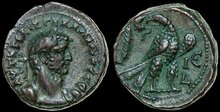 Egypt, Alexandria. Gallienus. AD 253-268. BI Tetradrachm, circa AD 267-268 (year 15), 22mm, 9.11 g. Eagle