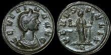 Severina. Augusta, AD 270-275. Denarius 20mm, 2.66 g. Rome Venus