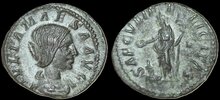 Julia Maesa. Augusta, AD 218-224/5. AR Denarius 20mm, 2.64 g. Rome Felicitas