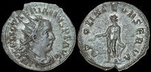 Valerian I. AD 253-260. AR Antoninianus 21mm, 3.29 g. Rome Apollo