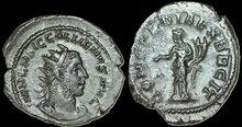 Gallienus. AD 253-268. AR Antoninianus 23mm, 3.98 g. Rome Concordia