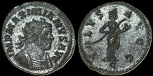 Maximianus. First reign, AD 286-305. Antoninianus 22mm, 4.34 g. Lugdunum Salus