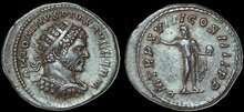 Caracalla. AD 198-217. AR Antoninianus 25mm, 4.81 g. Rome Sol