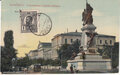 ROMANIA-Bucharest-Universit.-si-Statuia-Bratianu-mailed-1911-Vintage-Postcard