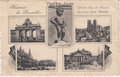 BELGIUM-Bruxelles-Greetings-from-Brussels-mailed-1930-Vintage-Postcard