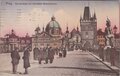 CZECHOSLOVAKIA-Prag-Karlsbr.-Mit-Aldstadter-Bruckenturm-mailed-1922-Vintage-Postcard