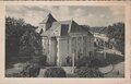 CZECHOSLOVAKIA-Franzensbad-Stadttheater-mailed-1937-Vintage-Postcard