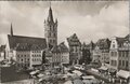 GERMANY-Treves-la-Place-du-marche-mailed-1959-Vintage-Postcard