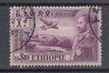 Ethiopia-1947.-Airplane.-Ras-Dasnan-Mountains-and-Lake-SG-385-USED