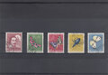 Switzerland-1956.-Childrens-Fund.-Insects-SG-J162-166-USED