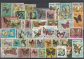 Butterflies-40-Different-Stamps-Lot