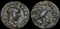 Troas-Alexandria. Gallienus. AD-253-268.-Æ-20mm-5.29-g.-Eagle