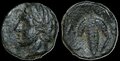 Lokris-Lokris-Opuntii. Circa-338-316-BC.-Æ-11mm-1.66-g.-Apollo