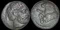 Caria-Uncertain.-Circa-380-340-BC.-AR-Diobol-10mm-1.20-g.-Bull