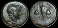 Pontos-Amisos. Circa-125-100-BC.--Æ-18mm-4.30-g.-Perseus