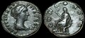 Faustina-Junior. Augusta-AD-147-175.-AR-Denarius-17mm-3.32-g.-Rome