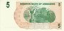 ZIMBABWE P.38 - 5 Dollars 2006 UNC_7