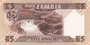 ZAMBIA P.25d - 5 Kwacha ND 1980-88 UNC_7